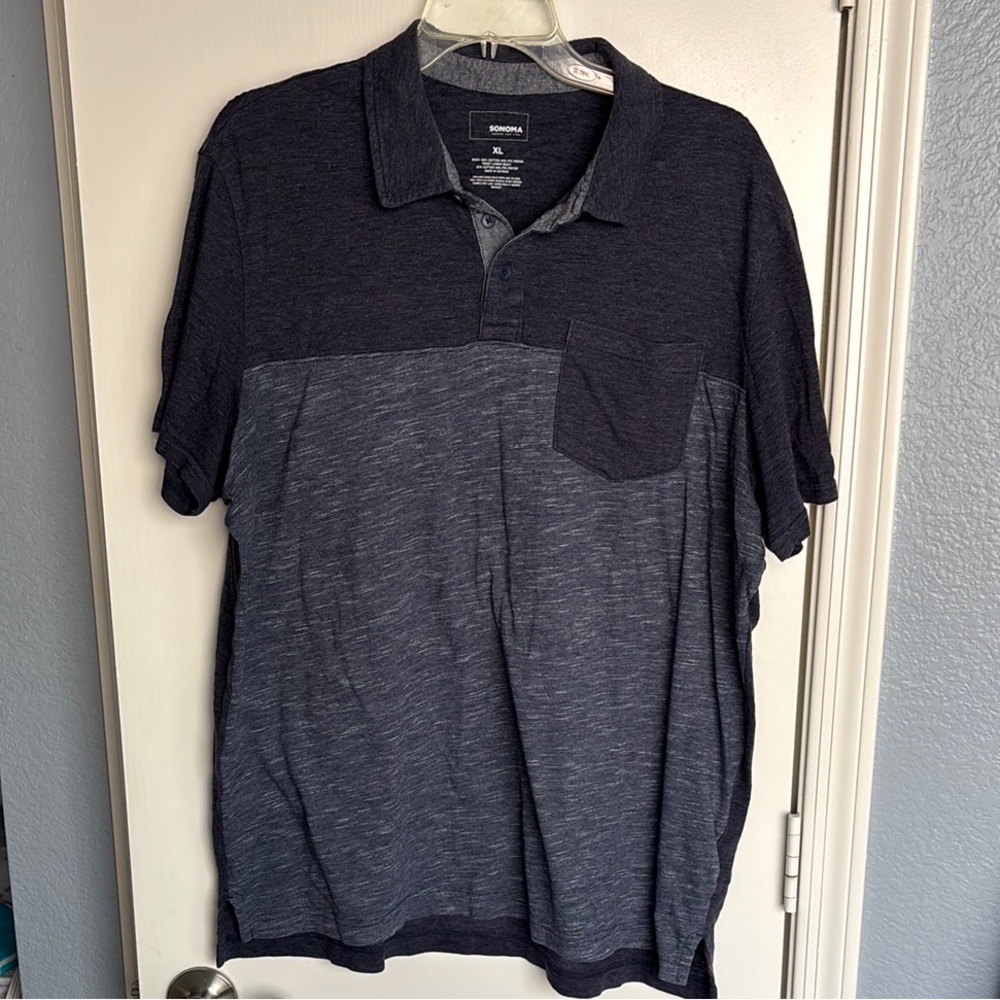 Sonoma Men's Navy Polo Shirt